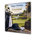 Grandad Birthday Card Golf Clubs Course