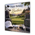 Brother Birthday Card Golf Clubs Course