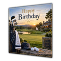 Birthday Card Golf Clubs Course