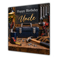 Uncle Birthday Card DIY Tools Workshop