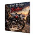 Brother Birthday Card Motorbike Sunset Adventure
