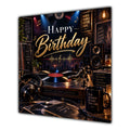 Birthday Card Vinyl Record Player Headphones