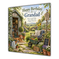Grandad Birthday Card Gardening Shed Flowers