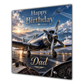 Dad Birthday Card Vintage Aeroplane Aviation