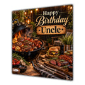Uncle Birthday Card BBQ Barbecue Grill