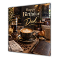 Dad Birthday Card Coffee Cup Cafe