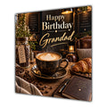 Grandad Birthday Card Coffee Cup Cafe
