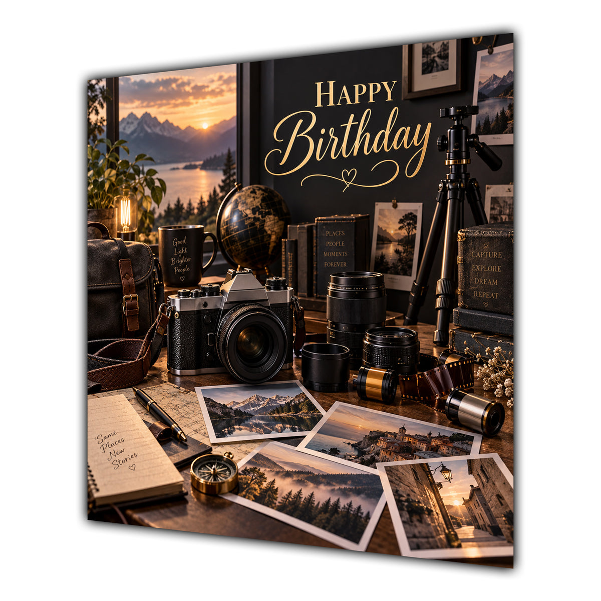 Birthday Card Photography Camera Landscape