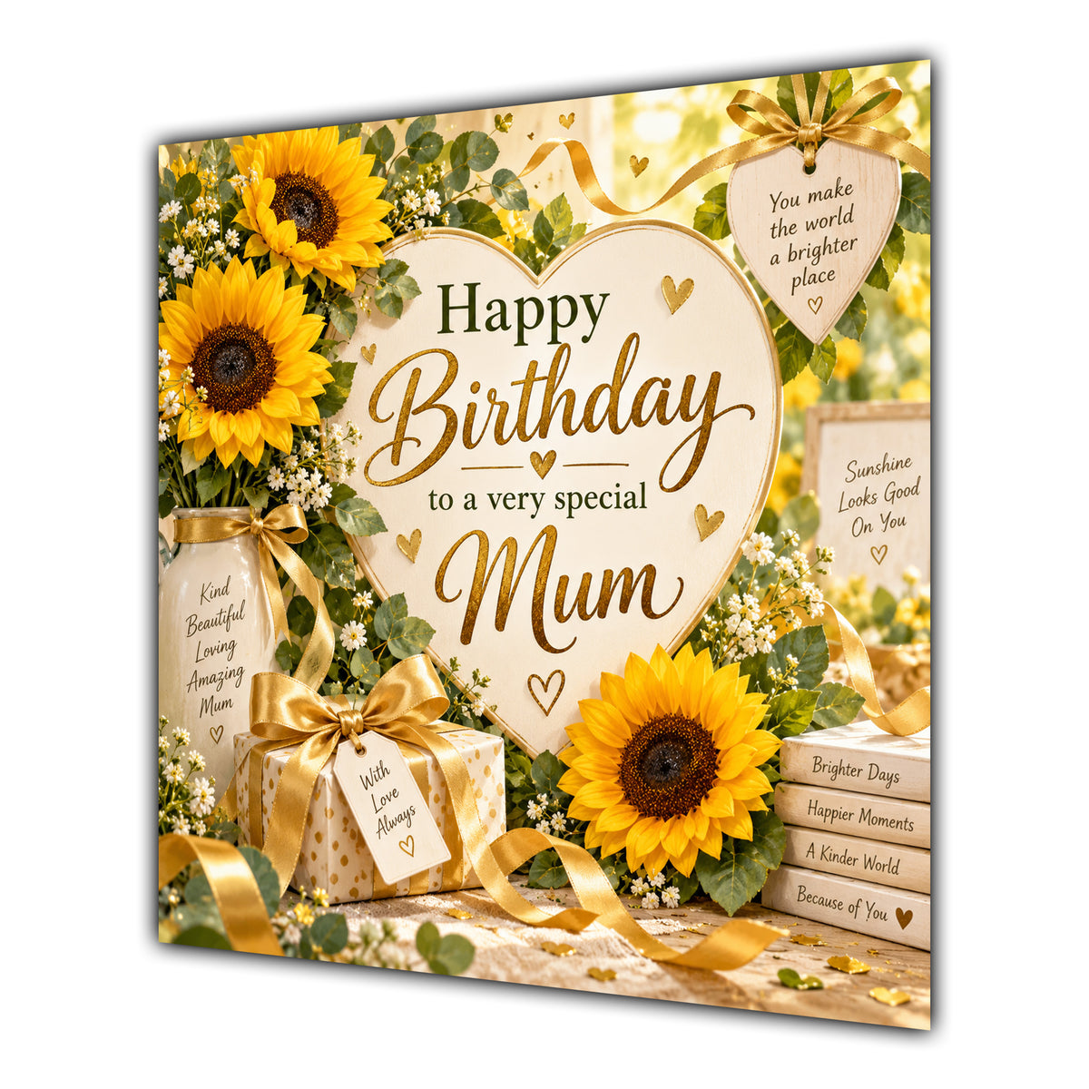 Mum Birthday Card Sunflowers Gifts