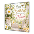 Mum Birthday Card Daisies Country Garden