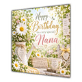 Nana Birthday Card Daisies Country Garden