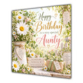 Aunty Birthday Card Daisies Country Garden