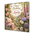 Aunty Birthday Card Cottage Garden Afternoon Tea