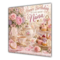 Nana Birthday Card Afternoon Tea Cakes