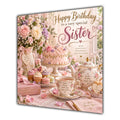 Sister Birthday Card Afternoon Tea Cakes