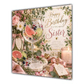 Sister Birthday Card Gin Tonic Flowers