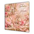 Mum Birthday Card Perfume Pink Roses