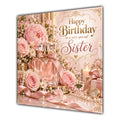 Sister Birthday Card Perfume Pink Roses