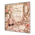 Aunty Birthday Card Handbag Heels Fashion