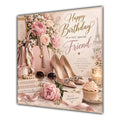 Friend Birthday Card Handbag Heels Fashion