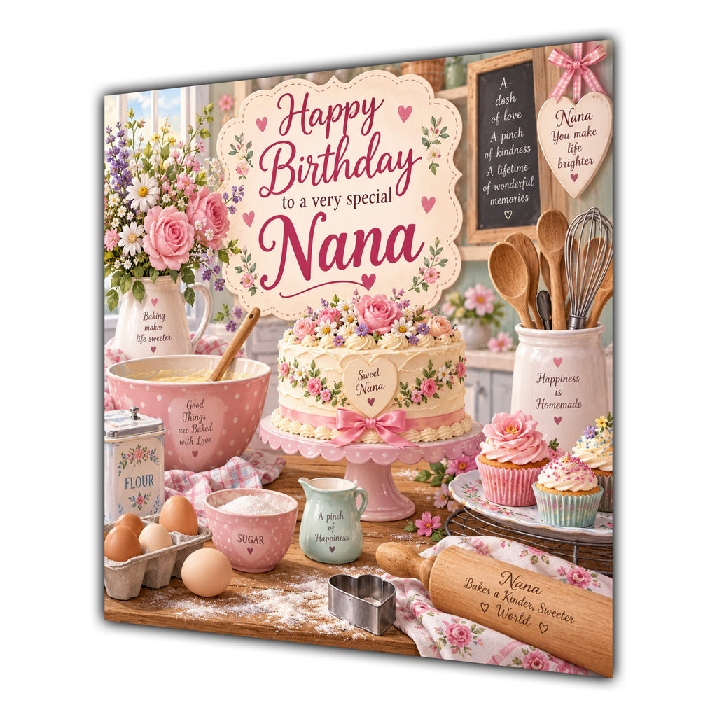 Nana Birthday Card Baking Cakes Kitchen