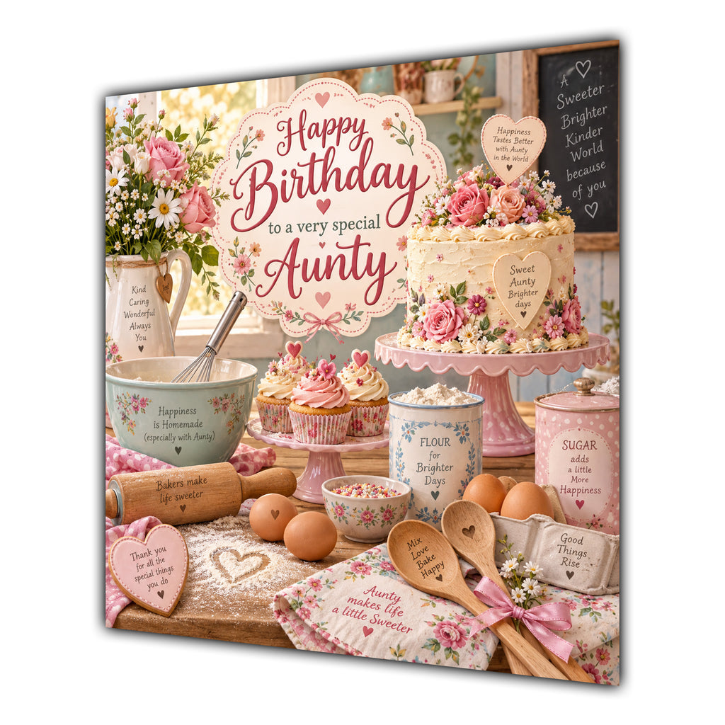 Aunty Birthday Card Baking Cakes Kitchen