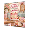 Sister Birthday Card Baking Cakes Kitchen