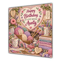 Aunty Birthday Card Knitting Crochet Wool