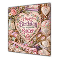 Sister Birthday Card Sewing Embroidery Craft