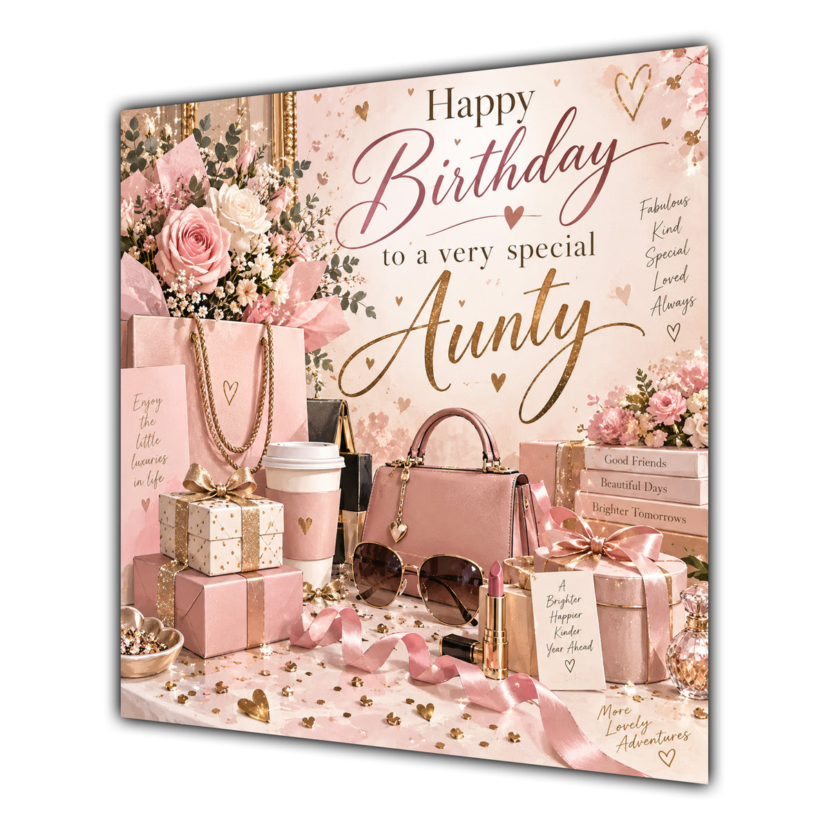 Aunty Birthday Card Shopping Handbag Gifts