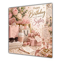 Sister Birthday Card Shopping Handbag Gifts