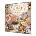 Mum Birthday Card Travel Holiday Suitcase