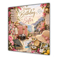 Sister Birthday Card Travel Holiday Suitcase