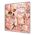 Mum Birthday Card Jack Russell Terrier Dog