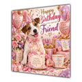 Friend Birthday Card Jack Russell Terrier Dog