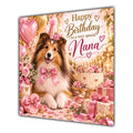 Nana Birthday Card Shetland Sheepdog Sheltie