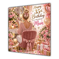 Mum 35th Birthday Card Blonde Dressing Table Pink Roses
