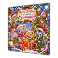 Granddaughter Christmas Card Cute Safari Animals Christmas Gifts - unpersonalised 15 cm square matte greeting card