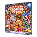 Daughter Christmas Card Cute Safari Animals Christmas Gifts - unpersonalised 15 cm square matte greeting card