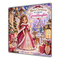 Granddaughter Christmas Card Christmas Princess Winter Castle Woodland Animals - unpersonalised 15 cm square matte greeting card