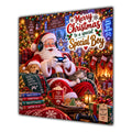Boy Christmas Card Gaming Santa Controller Headphones Christmas - unpersonalised 15 cm square matte greeting card