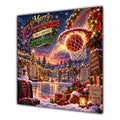 Grandson Christmas Card Basketball Hoop Snowy Court Christmas Gifts - unpersonalised 15 cm square matte greeting card