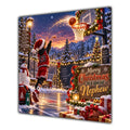 Nephew Christmas Card Basketball Hoop Snowy Court Christmas Gifts - unpersonalised 15 cm square matte greeting card