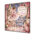 Niece Christmas Card Ballerina Pink Tutu Nutcracker Christmas Gifts - unpersonalised 15 cm square matte greeting card