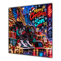 Son Christmas Card Neon Trainers Hoodie Cap Christmas Gifts - unpersonalised 15 cm square matte greeting card