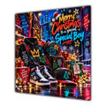 Boy Christmas Card Neon Trainers Hoodie Cap Christmas Gifts - unpersonalised 15 cm square matte greeting card