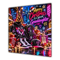 Granddaughter Christmas Card Neon Trainers Hoodie Cap Christmas Gifts - unpersonalised 15 cm square matte greeting card