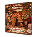 Couple Christmas Card Funny Mr and Mrs Gingerbread Festive Scene - unpersonalised 15 cm square matte greeting card